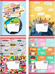 caiet școlar A5 30 file dictando – vocabular 8 mm