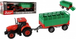 Tractor Zetor cu remorcă din plastic 36 cm cu lumină și sunet