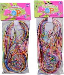 Șnururi pentru împletit cu accesorii 80 cm