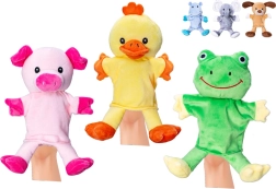 Marionetă din pluș, animăluț, 25 cm, pentru bebeluși și copii
