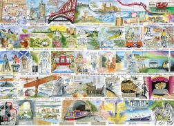 Puzzle Britanice și briliante 1000 piese GIBSONS