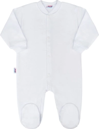 Salopetă pentru bebeluși New Baby Classic albă mărimea 86