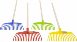 Greblă pentru copii cu mâner din lemn Wader Quality Toys