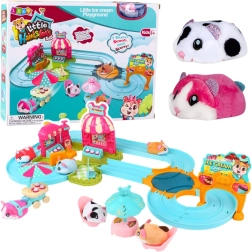 Pistă interactivă pentru hamster Gelaterie și Cafenea cu baterie