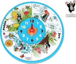 Ceas de perete din lemn KRTEK 20 cm