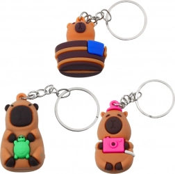 Breloc Kapibara din silicon