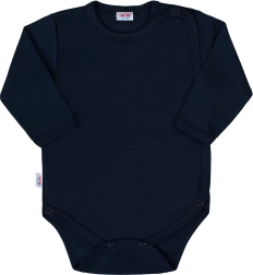 Body pentru bebeluși cu capse pe toată lungimea New Baby Classic II, albastru închis