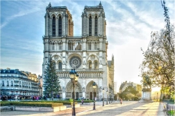 Pictură cu diamante Catedrala Notre-Dame 30x40 cm