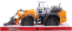 Buldozer din plastic cu mecanism inerțial – vehicul de construcții pentru copii