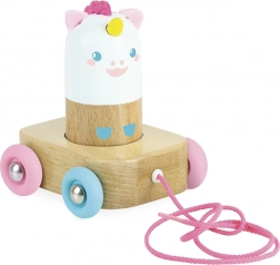 Jucărie din lemn de tras Unicornul Lily VILAC