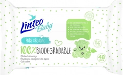 Șervețele umede pentru copii Linteo Baby 100% biodegradabile 48 buc