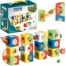 woopie 3d set de construcție pistă cu bile pentru copii