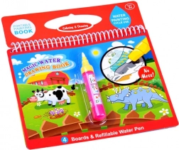 Carte de colorat cu apă pentru copii