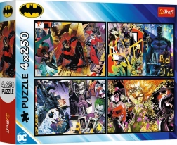 Puzzle 4 × 250 piese BATMAN