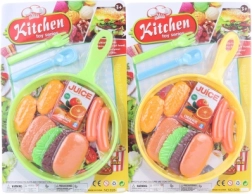 Tigaie din plastic cu alimente și accesorii pentru copii 19 cm