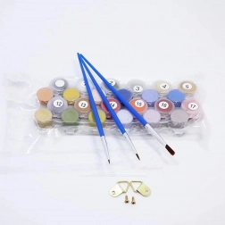 Pictură după numere cu ramă 40 × 30 cm – MOTOR GHOST RIDER