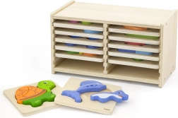 Puzzle de lemn Viga 12 plăci