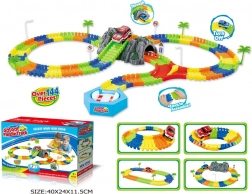 Pistă variabilă cu tunel, 144 piese