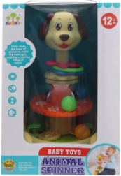 Titirez cu biluțe – cățeluș, jucărie din plastic pentru cei mai mici