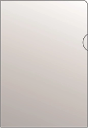 Husă transparentă pentru documente A5 tip L din PVC, 120 microni