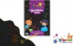 Caiete colorate pentru zgâriere 14 × 20 cm, 10 foi