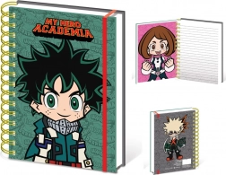 my hero academia chibi caiet A5 cu spirală