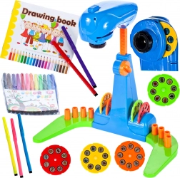 Proiector pentru desen cu înălțime reglabilă și focalizare