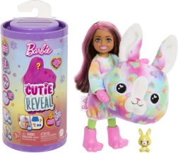 barbie cutie reveal chelsea vise colorate – surpriză cu animăluț și schimbare de culoare