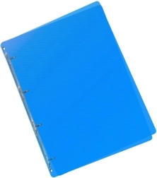 Biblioraft albastru A5 cu mecanism cu inele