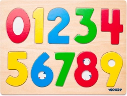 Puzzle pe tablă cu cifre și buburuze