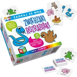 Animăluțe poznașe – joc de memorie pentru copii