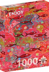 Puzzle Hluboká Roșu 1000 piese