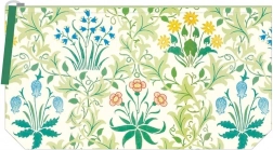 Geantă de cosmetică brodată cu motiv Celandină de William Morris