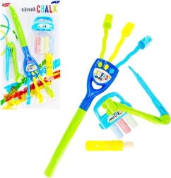 Set creativ cu cretă în 4 culori cu accesorii