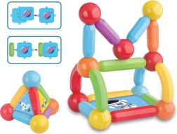 Set de construcție magnetic cu 50 de piese