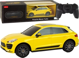 Mașină RC Porsche Macan Turbo 1:24 Rastar – galbenă