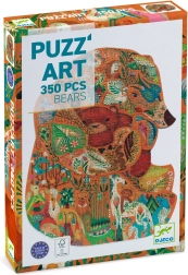 Puzzle Djeco în formă de urs, 350 de piese