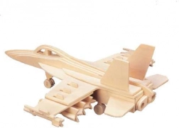 Woodcraft puzzle 3D din lemn – avion de vânătoare