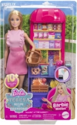 Barbie Malibu – set de joacă pentru cumpărături cu păpușă
