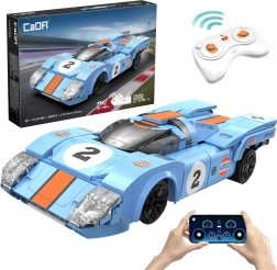 Set de construcție CaDA RC mașină de curse AZURE STORM 1:20, 266 piese, Dual Mode