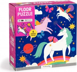 Puzzle de podea Mudpuppy Unicorni Magici 25 piese