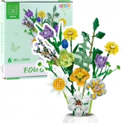 Set de construcție creativă – buchet decorativ de flori, 997 piese
