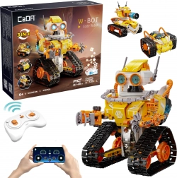 Set de construcție CaDA W.Bot – robot RC programabil 3‑în‑1 (455 piese)