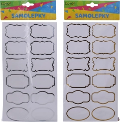 Autocolante 14x25,5 cm pentru borcane de condimente, etichete, rame