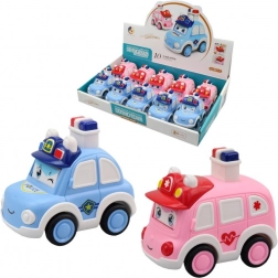 Mașină Poliție și Ambulanță cu Apăsare