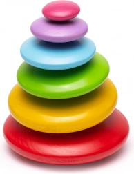 Pietricele de lemn colorate pentru echilibru