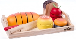 Set de tăiat micul dejun din lemn