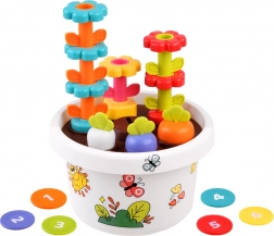Hola Ghiveci Educațional 12m+ cu Jucărie Sorter și Piramidă