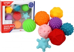 Mingi senzoriale texturate diverse 8 bucăți colorate