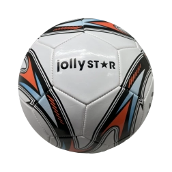 Minge de fotbal din piele Jolly Star Champion, mărimea 5